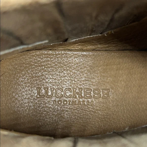 Lucchese Womens Leather Western Ankle Boots - Picture 7 of 7
